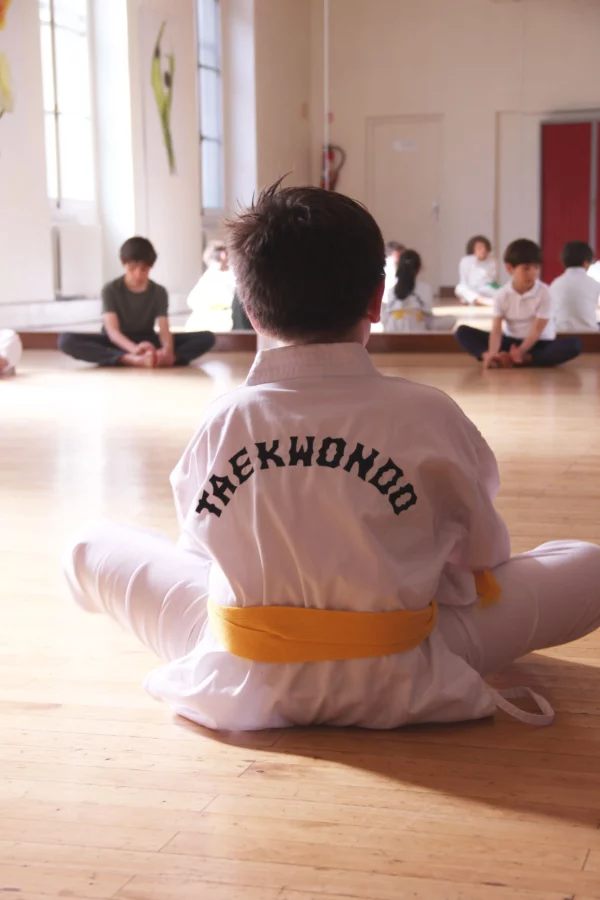 Cours taekwondo enfant adolescents Espace Beaujon Paris 8e