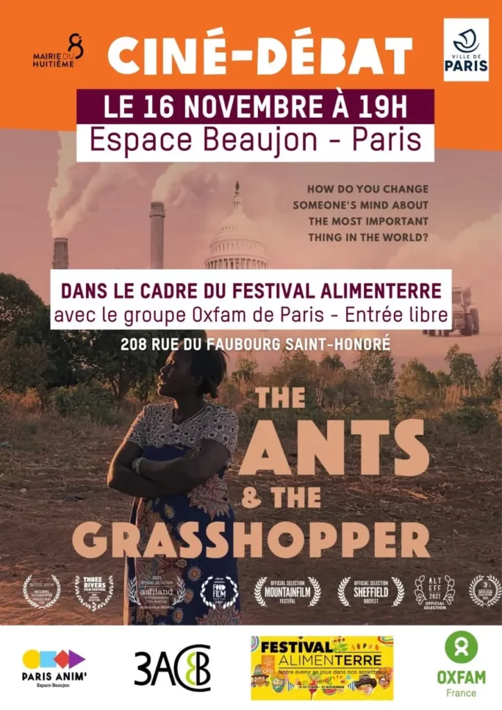 Ciné Débat Festival Alimenterre - Oxfam France groupe local Paris - Espace Beaujon