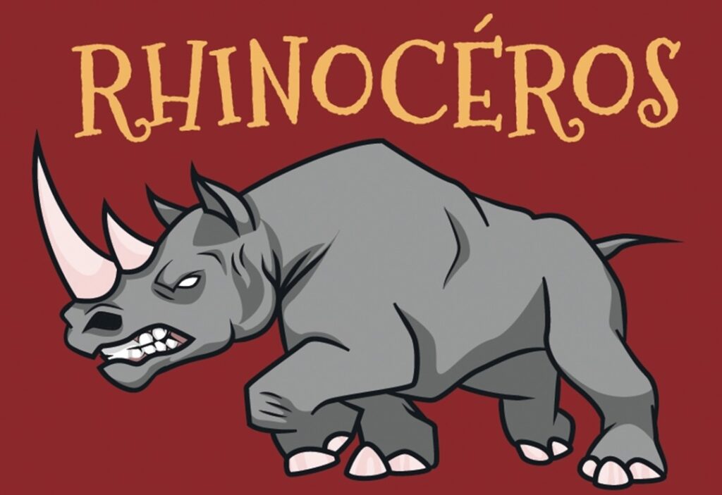 Rhinocéros par le Théâtre de l'Avant Scène, les 18, 20 et 21 mars à 19h45 dans le théâtre du Centre Paris Anim' Beaujon ( Paris 8e )