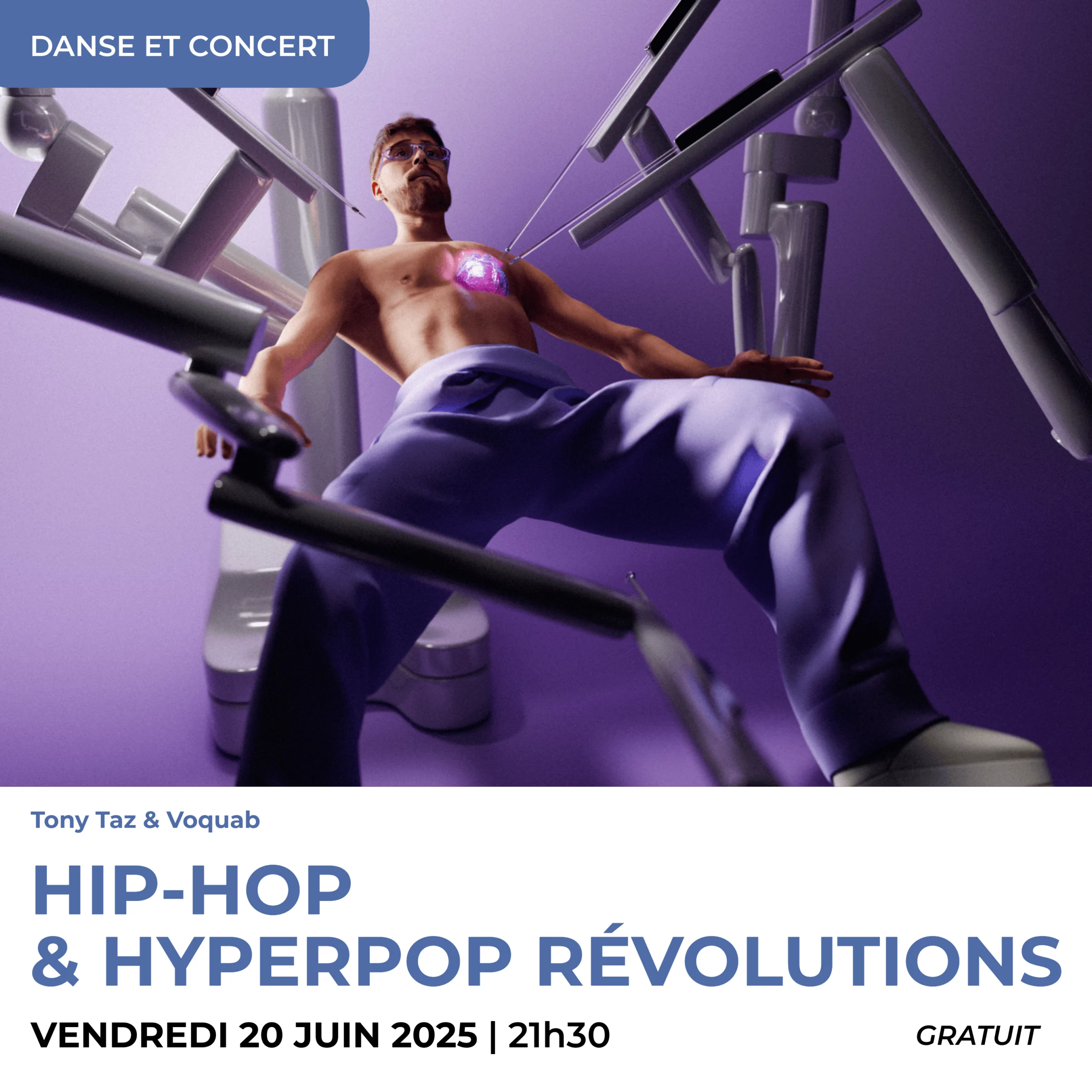 Hip Hop et Hyperpop Révolutions - Festival Révolutions à Beaujon - du 19 au 21 juin 2025 au Centre Paris Anim' Beaujon ( Paris 8e ) Organisé par l'association 3AC8 et le Centre Paris Anim' Beaujon - spectacles, concerts et performances ©VOQUAB