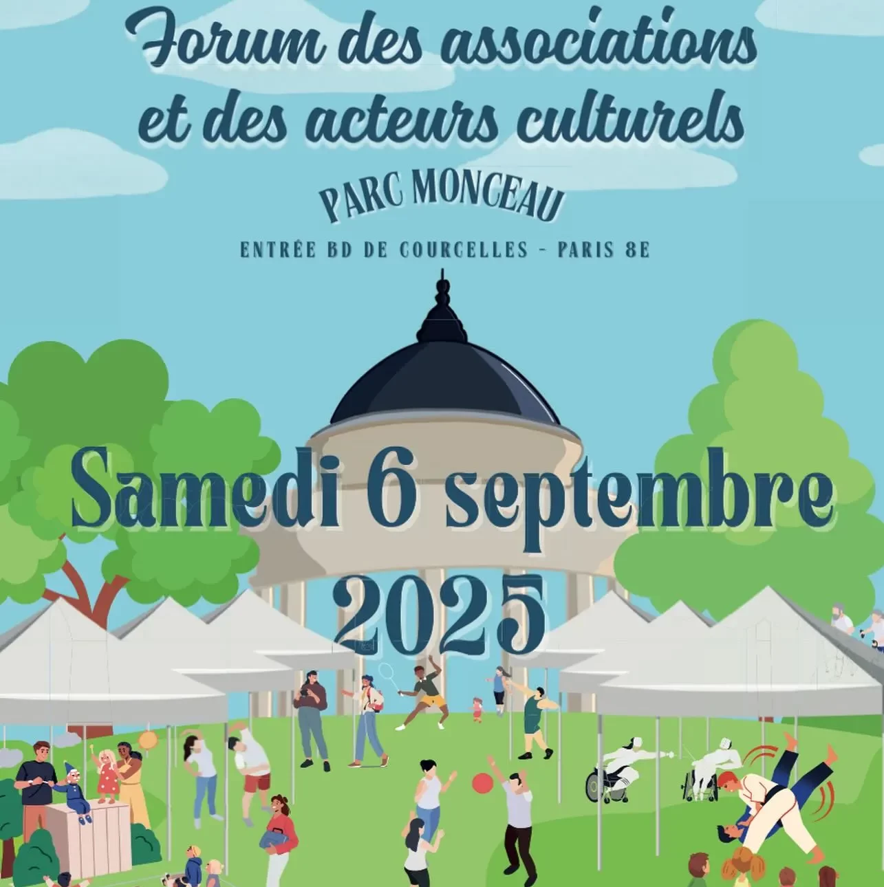 Forum des associations et des acteurs culturels du 8e arrondissement de Paris - Centre Paris Anim' Beaujon 3AC8
