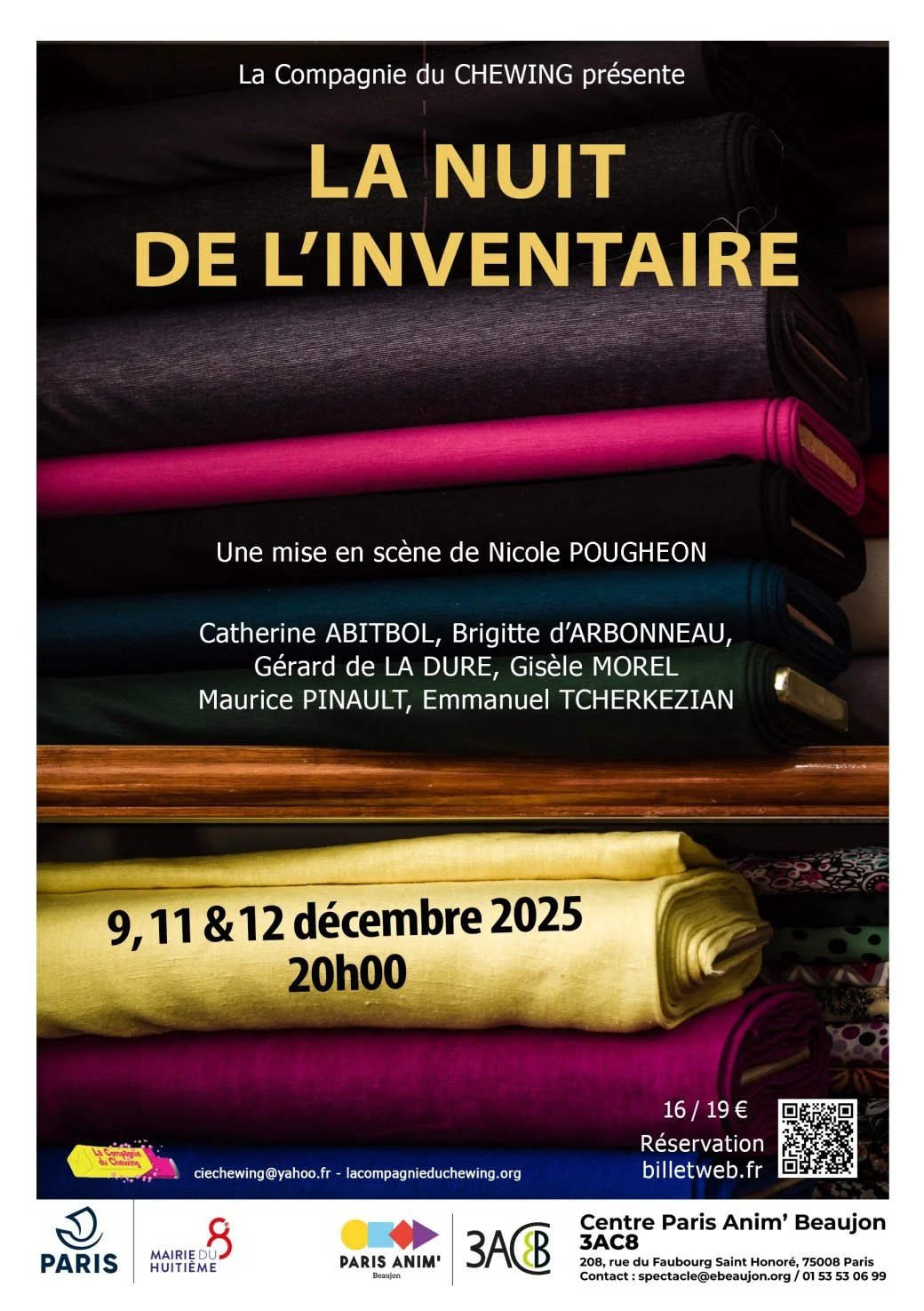 La Nuit de l'Inventaire, par la cie du Chewing - 9, 11 et 12 décembre 2025