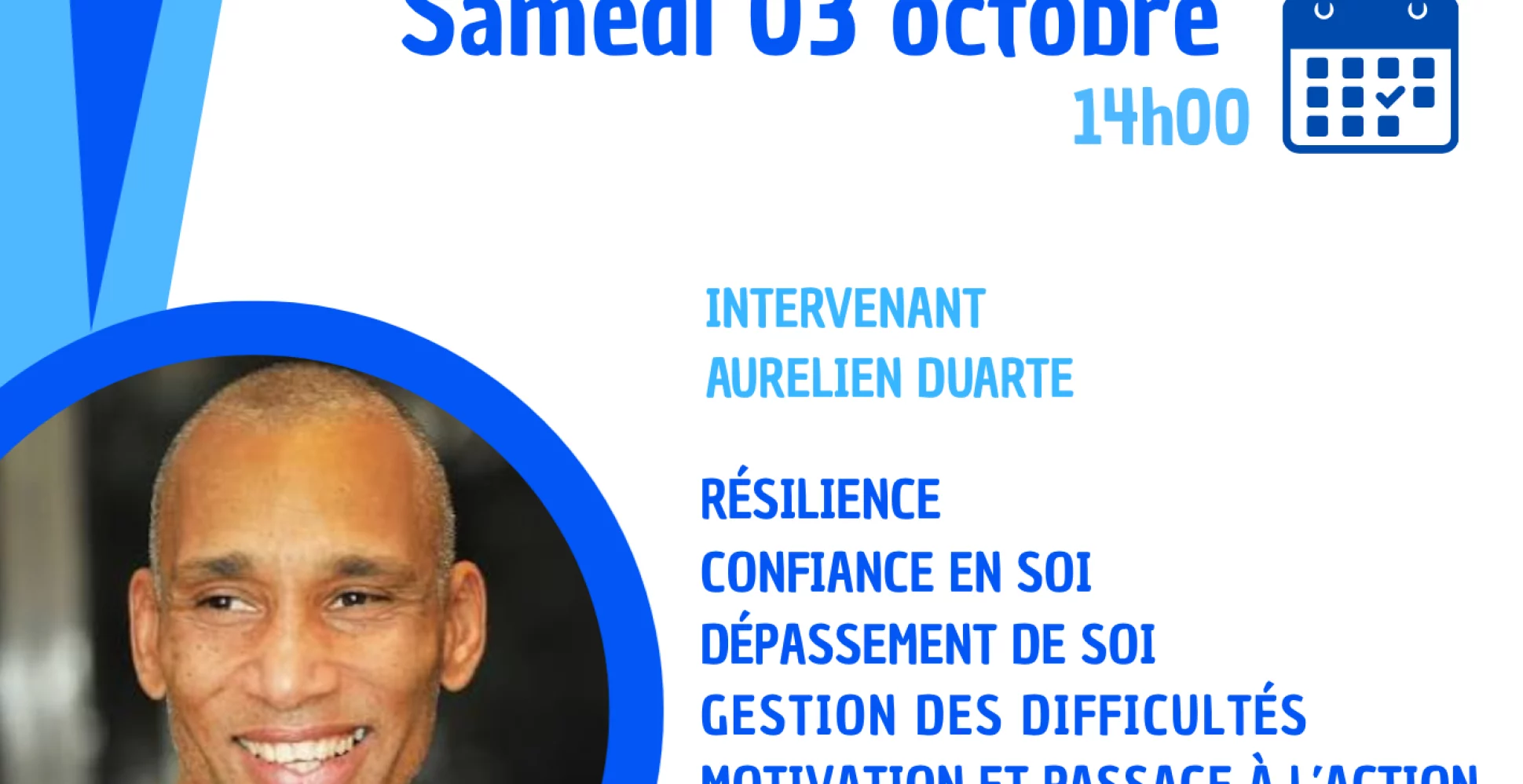 Conférence avec Aurélien Duarte le samedi 3 octobre à 14h au centre Paris Anim' Beaujon - 3AC8 (Paris 8e)